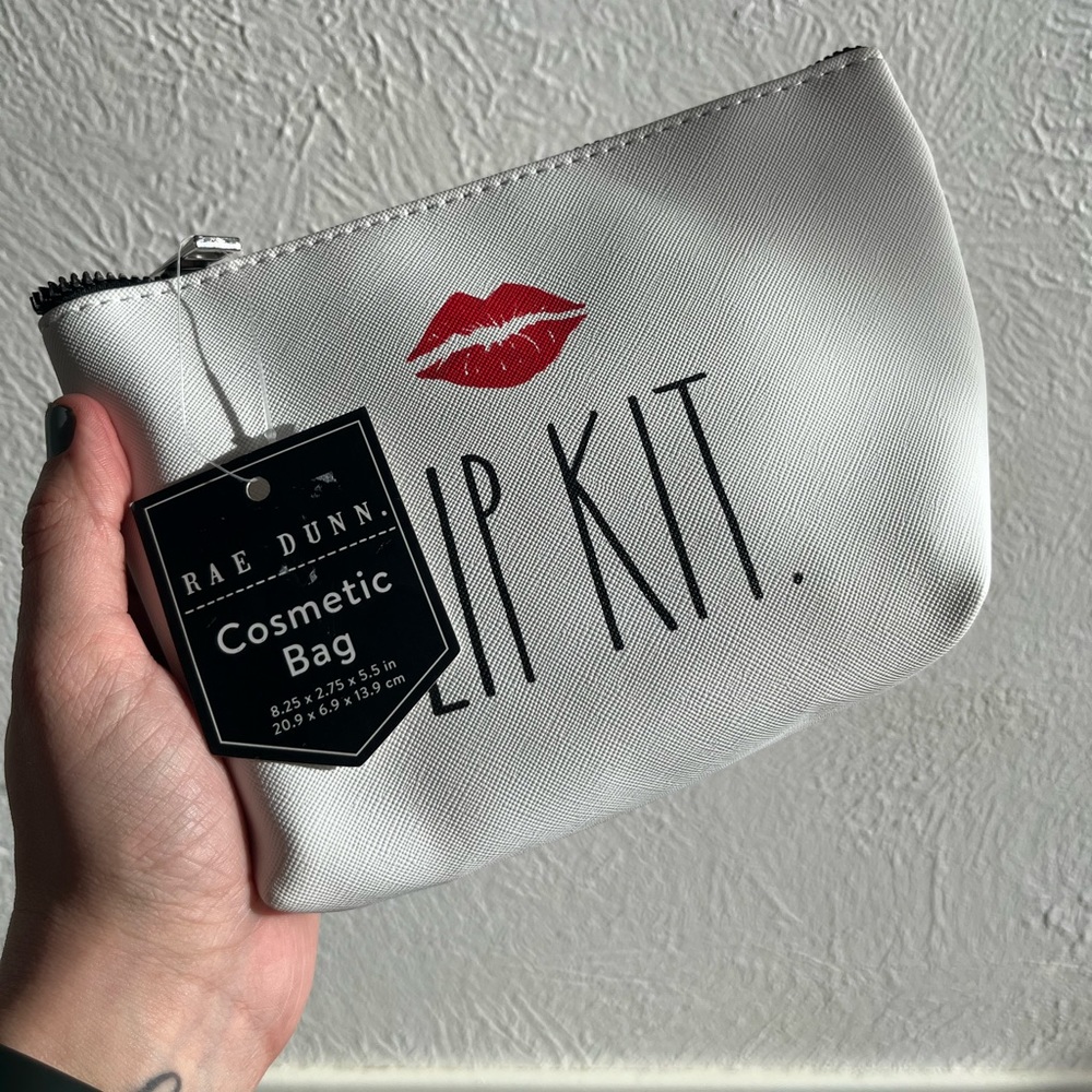 Rae Dunn "LIP KIT" Cosmetic bag